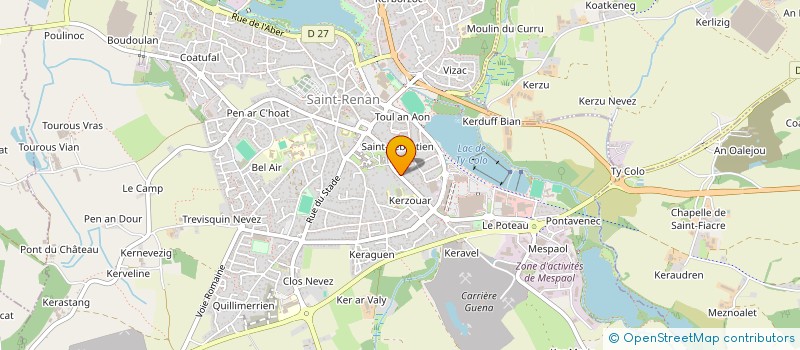 localisation de l'entreprise QUAI DES BRUMES  SAINT RENAN