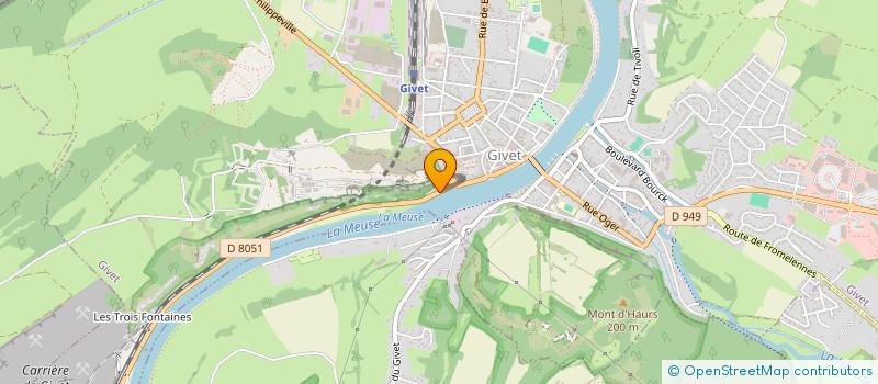 localisation de l'entreprise QUAI DES BRUMES  GIVET