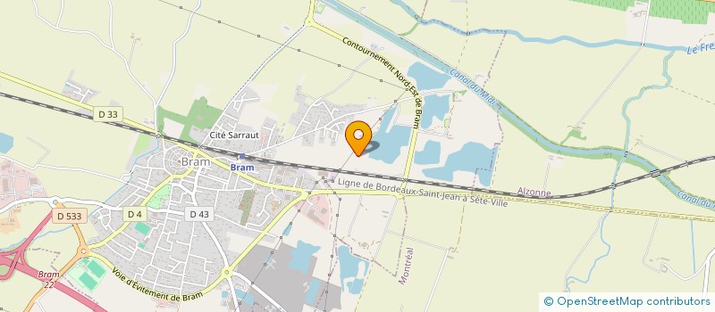 localisation de l'entreprise QUAI DES CABANES  BRAM