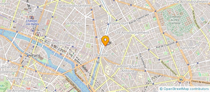 localisation de l'entreprise QUAI DES CELESTINS  PARIS