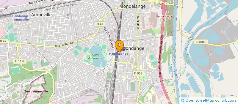 localisation de l'entreprise QUAI DES COULEURS  HAGONDANGE