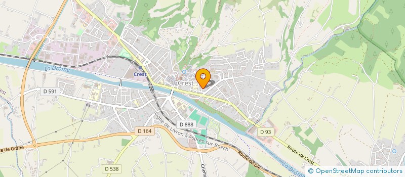 localisation de l'entreprise QUAI DES MARRONNIERS  CREST