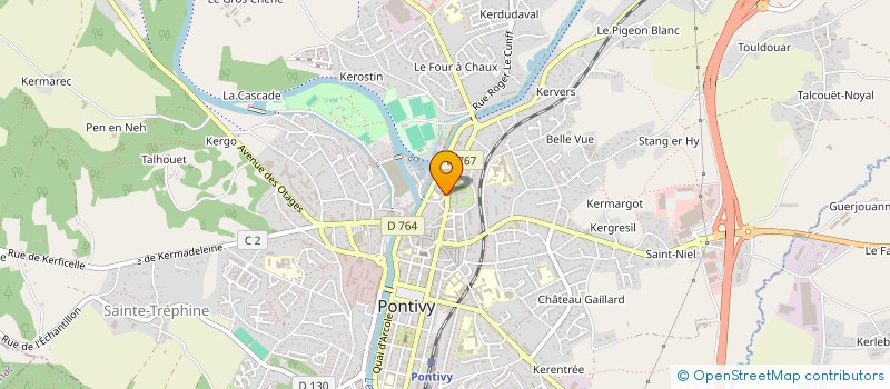 localisation de l'entreprise QUAI DES RECOLLETS  PONTIVY