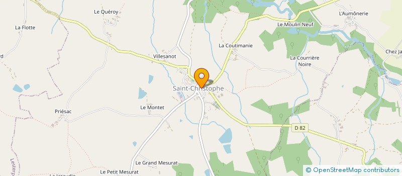 localisation de l'entreprise QUAI DES SAVEURS à SAINT-CHRISTOPHE