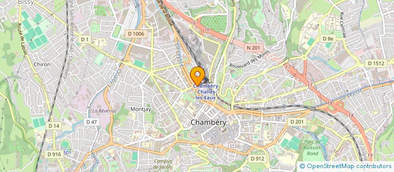 localisation de l'entreprise QUAI DU BARBER  CHAMBERY