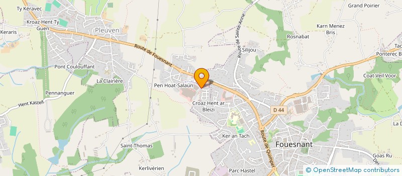 localisation de l'entreprise QUAI DU BAS  PLEUVEN