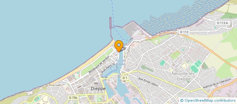 localisation de l'entreprise QUAI DU HABLE  DIEPPE