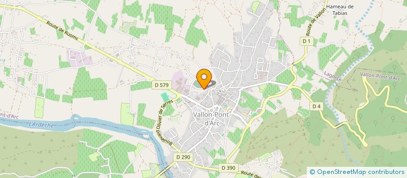 localisation de l'entreprise QUAI DU RHONE à VALLON-PONT-D'ARC