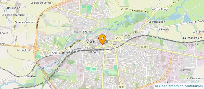 localisation de l'entreprise QUAI NR 9 à VITRE