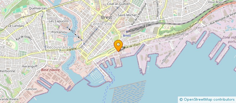 localisation de l'entreprise QUAI OUEST à BREST