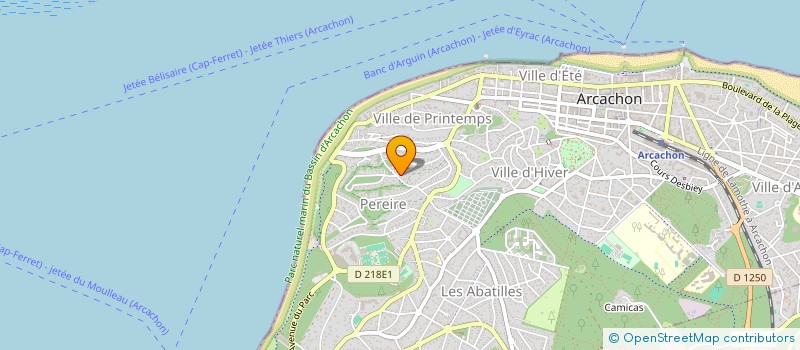 localisation de l'entreprise QUAI OUEST  ARCACHON