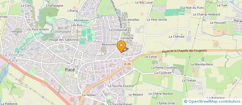 localisation de l'entreprise QUAI OUEST  PACE