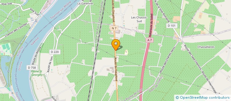 localisation de l'entreprise QUAI SAINT GEORGES  LA ROCHE-DE-GLUN