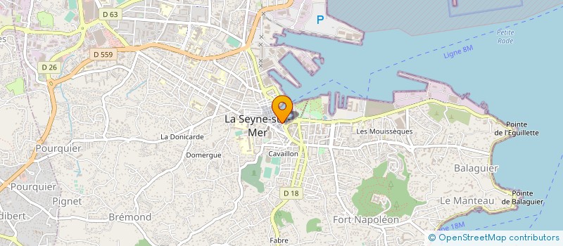localisation de l'entreprise QUAI SATURNIN FABRE 8 à LA SEYNE SUR MER