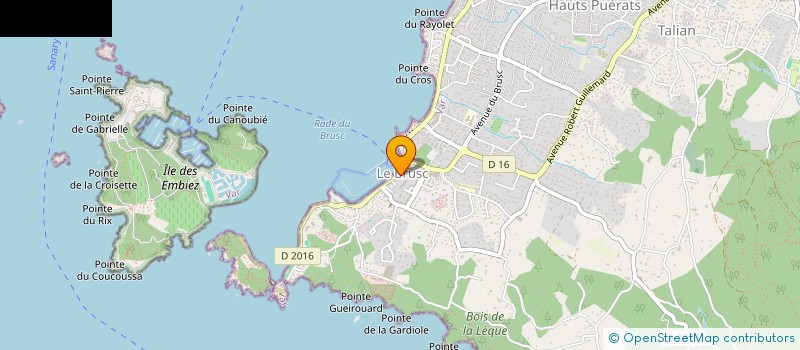 localisation de l'entreprise QUAI SUD à SIX-FOURS-LES-PLAGES
