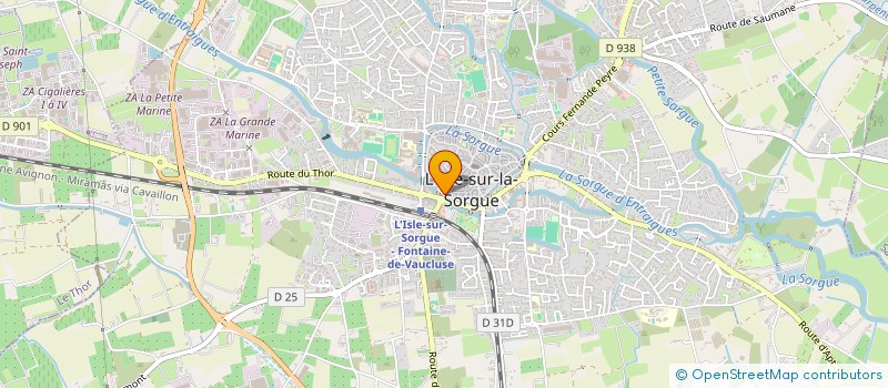 localisation de l'entreprise QUAI SUD IMMOBILIER à L'ISLE-SUR-LA-SORGUE
