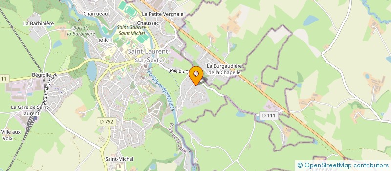 localisation de l'entreprise QUAI WEST à SAINT-LAURENT-SUR-SEVRE