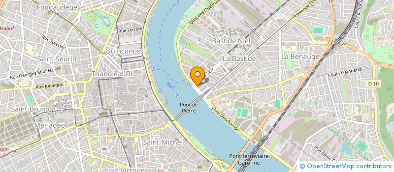 localisation de l'entreprise QUAIS MAGAZINE à BORDEAUX