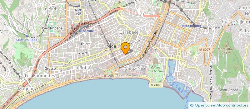 localisation de l'entreprise QUAL à NICE