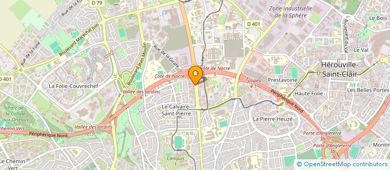 localisation de l'entreprise QUAL ENS RECHERCHE MALADIES INFECTIEUSE à CAEN