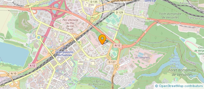 localisation de l'entreprise QUALCOMM FRANCE  GUYANCOURT