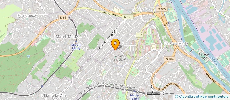 localisation de l'entreprise QUALDEV à MARLY-LE-ROI