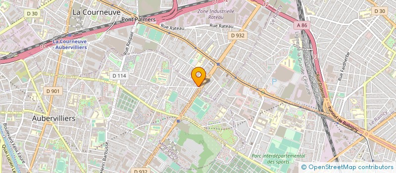 localisation de l'entreprise QUALEX à AUBERVILLIERS