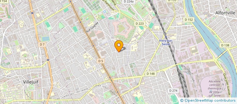localisation de l'entreprise QUALEX à VITRY-SUR-SEINE