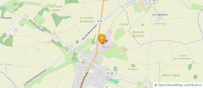 localisation de l'entreprise QUALHYDR'EAU  GUISCARD