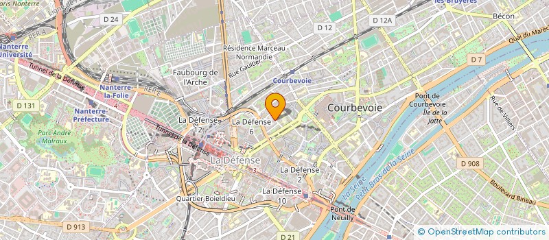 localisation de l'entreprise QUALI'BAT  COURBEVOIE