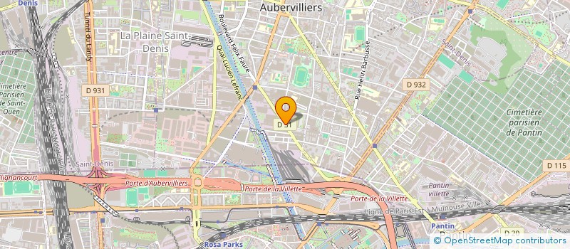 localisation de l'entreprise QUALI-BOX à AUBERVILLIERS