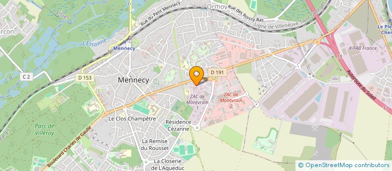 localisation de l'entreprise QUALI-CITE ILE DE FRANCE à MENNECY
