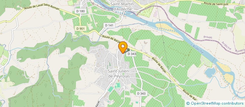 localisation de l'entreprise QUALI'CLEAN  SAINT-JULIEN-DE-PEYROLAS