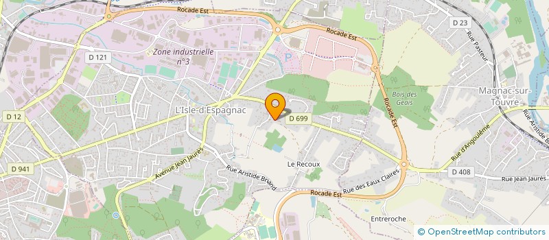 localisation de l'entreprise QUALI-COM  L'ISLE-D'ESPAGNAC