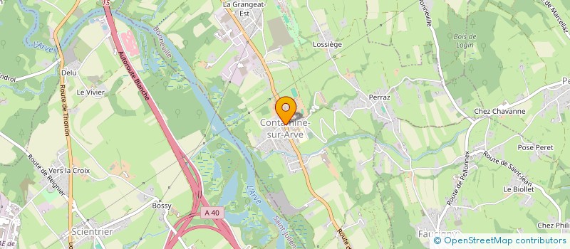 localisation de l'entreprise QUALI-DESTOCK  CONTAMINE-SUR-ARVE