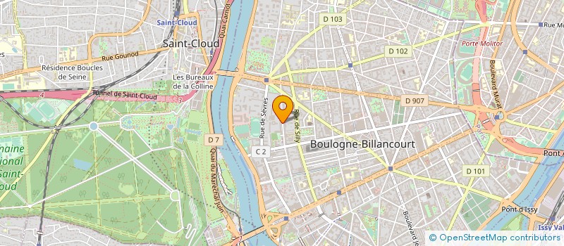 localisation de l'entreprise QUALI-DIAG à BOULOGNE-BILLANCOURT