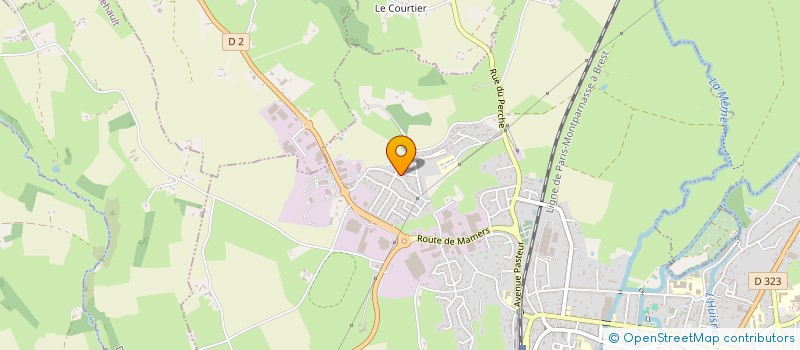 localisation de l'entreprise QUALI.EVOLUTION  CHERRE-AU