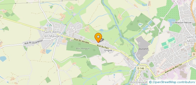 localisation de l'entreprise QUALI-FLAMMES à BEAUPREAU-EN-MAUGES