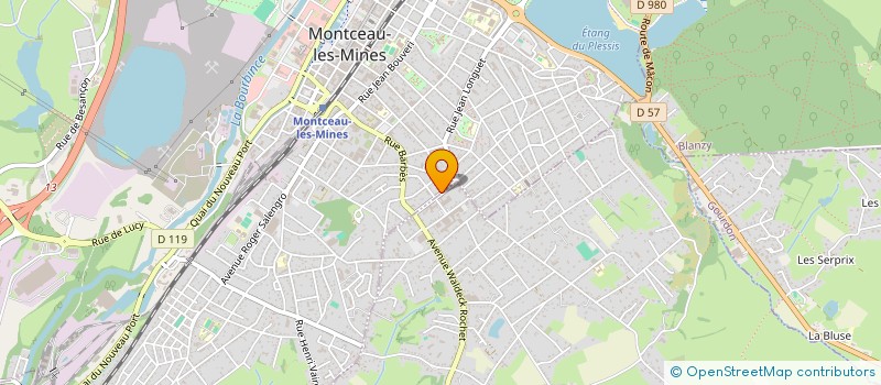 localisation de l'entreprise QUALI'PRO'BAT à MONTCEAU-LES-MINES