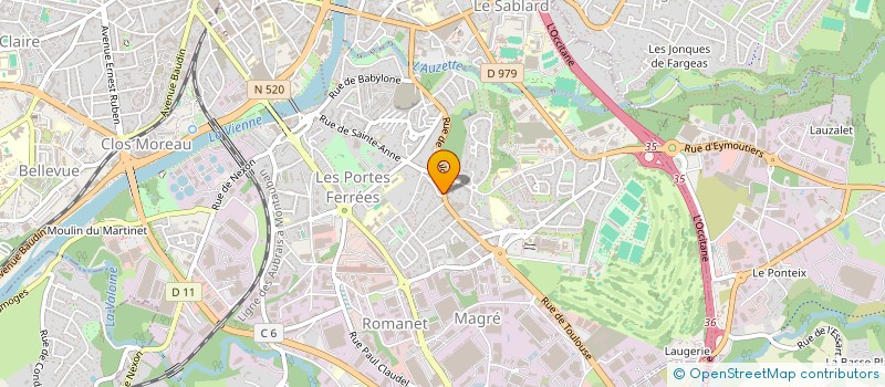 localisation de l'entreprise QUALI RENOV à LIMOGES