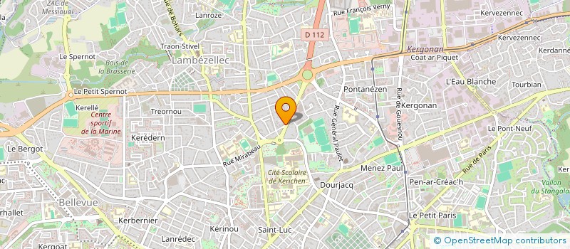 localisation de l'entreprise QUALI TI à BREST