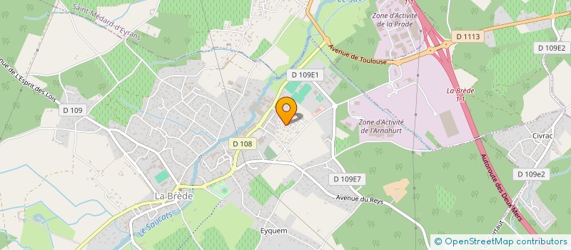 localisation de l'entreprise QUALI VERRE  LA BREDE