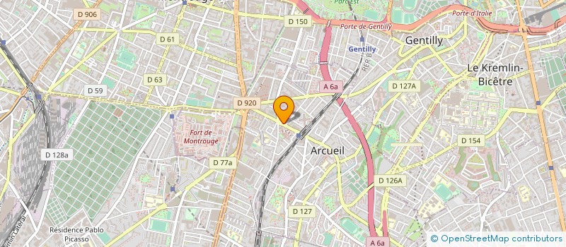localisation de l'entreprise QUALIACT à ARCUEIL
