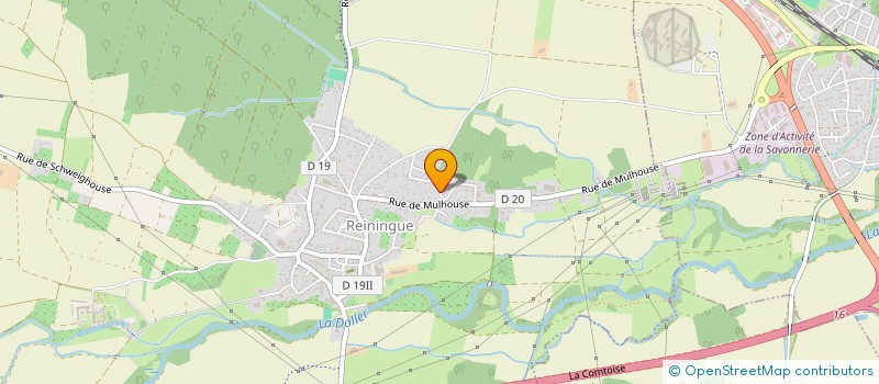 localisation de l'entreprise QUALIALSACE  REININGUE
