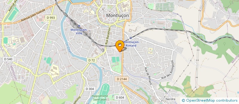 localisation de l'entreprise QUALIBATI RENOVATION à MONTLUCON