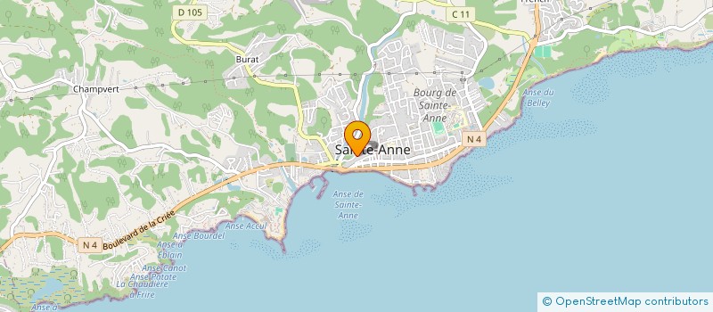 localisation de l'entreprise QUALIBLUE  SAINTE-ANNE