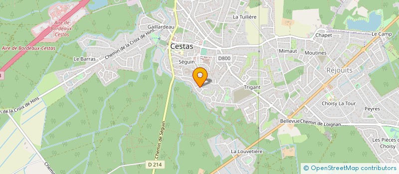 localisation de l'entreprise QUALIBOIS 33  CESTAS