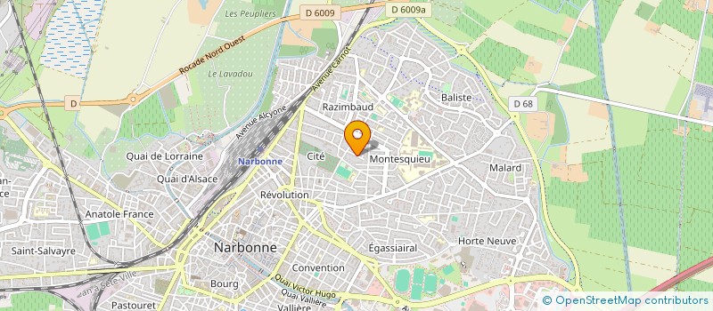 localisation de l'entreprise QUALICENTRE ASSOCIATION  NARBONNE