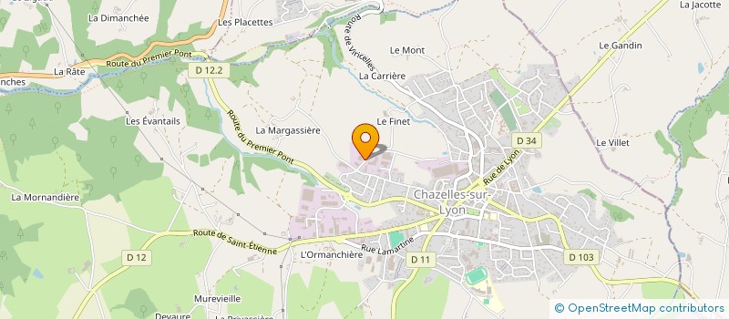 localisation de l'entreprise QUALICHAPE à CHAZELLES SUR LYON