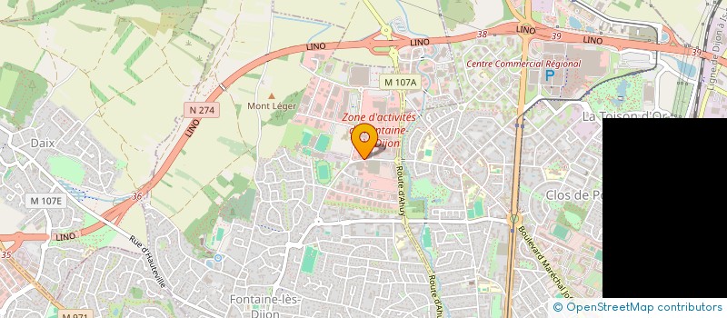 localisation de l'entreprise QUALICOM à FONTAINE-LES-DIJON